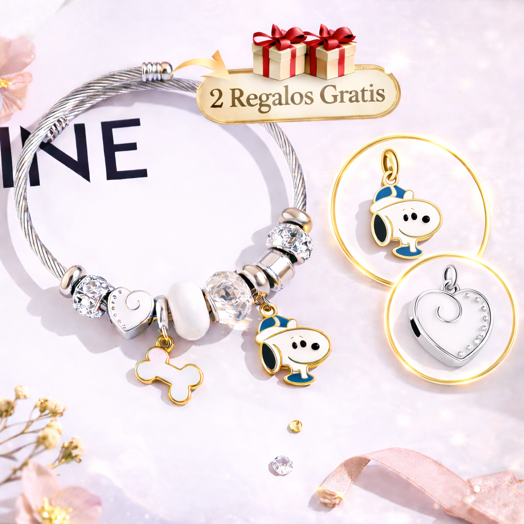 Pulsera Snoopy Amor & Amistad