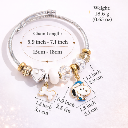 Pulsera Snoopy Amor & Amistad